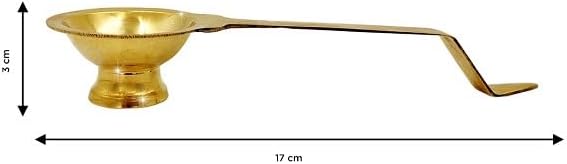 Brass Puja Jyot Kapooram Dhoop Aarti - 70g Incense Burner