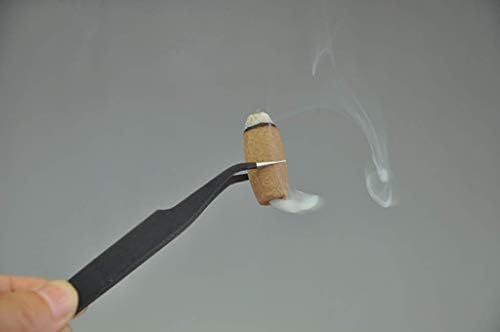 Backflow Cone Incense Tweezers - Stainless Steel Curved Pointed Tool for Lighting and Handling Incense