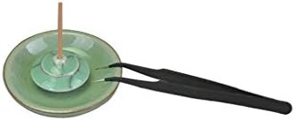 Backflow Cone Incense Tweezers - Stainless Steel Curved Pointed Tool for Lighting and Handling Incense