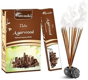 ARO VATIKA Vedic Agarwood Incense Sticks 144 in Pack of 12