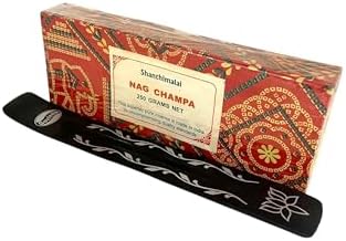 Govinda Shanthimalai Red Nag Champa 250 Grams and Holder