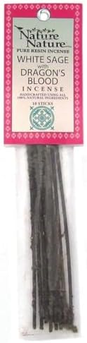 White Sage and Dragons Blood Incense Sticks Pack of 10