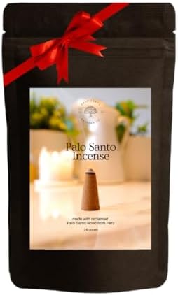 Palo Santo Incense Cones 100 Natural Sustainably Harvested in Peru 24-Pack