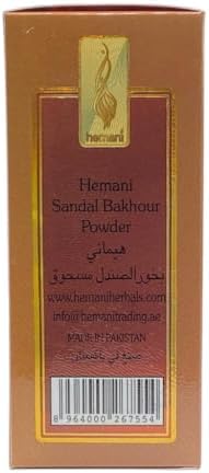 HEMANI Sandal Bakhour Powder - Natural Aromatherapy 200g