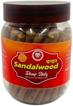 Organic Sandalwood Dhoop Incense Sticks 50 Pieces