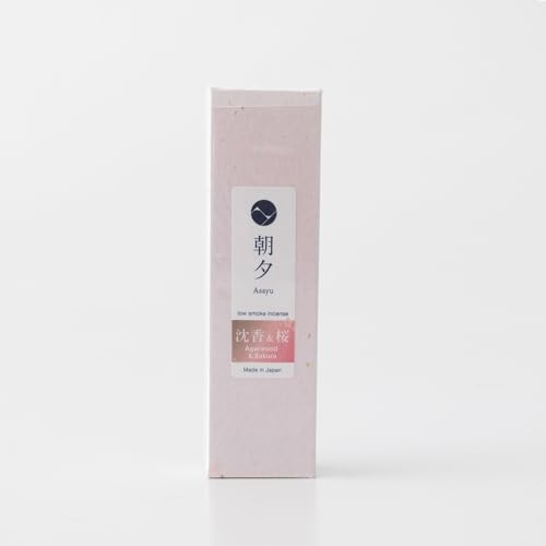 Asayu Japan Premium Incense Sticks Sakura and Agarwood Blend 20g Sampler for Meditation Yoga Relax