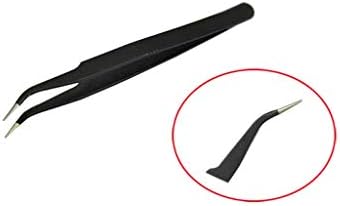 Backflow Cone Incense Tweezers - Stainless Steel Curved Pointed Tool for Lighting and Handling Incense