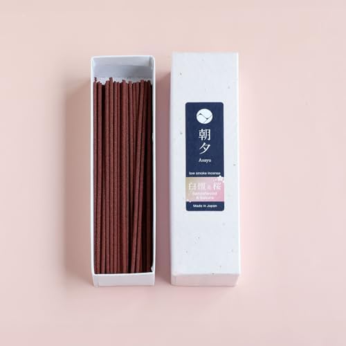 Asayu Japan Premium Incense Sticks Sakura Sandalwood 20g Sampler