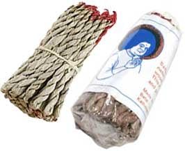 AzureGreen Nag Champa Tibetan Rope Incense 45 Count