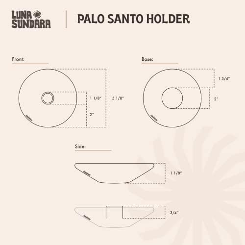 Luna Sundara Apricot Palo Santo Stick Holder