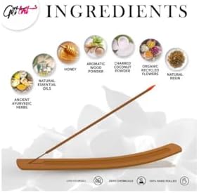 Giftbrit Sandalwood Incense Sticks 100 Pack with Holder