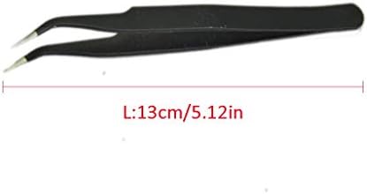 Backflow Cone Incense Tweezers - Stainless Steel Curved Pointed Tool for Lighting and Handling Incense