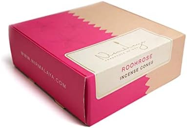Premium Luxury Rooh Rose Incense Cones - 40 Cones 100g