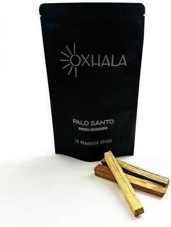 Oxhala Palo Santo Sticks Pack of 10 Handcrafted in Peru