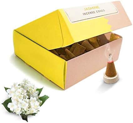Jasmine Incense Cones - Organic Long-Lasting Pack of 40