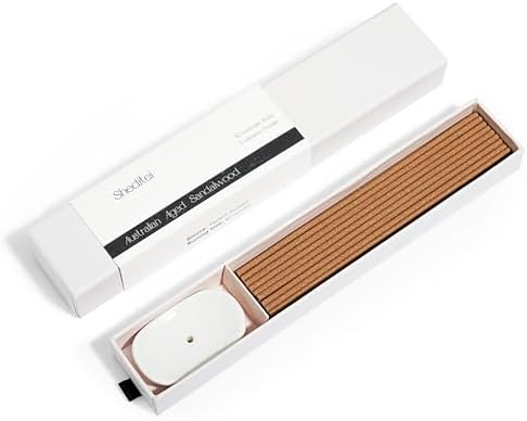 Australian Aged Sandalwood Incense Sticks with Holder - 30 Sticks 40 Min Burn Time