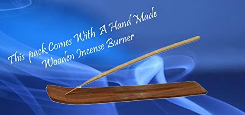 Nag Champa Incense 6 Pack Variety with Wooden Burner