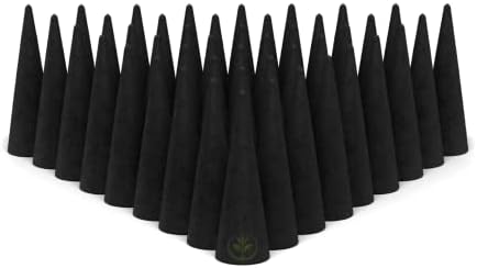60 Natural Charcoal Incense Cones for DIY Aromatherapy