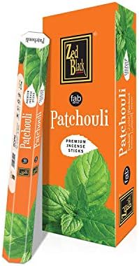 ZED BLACK Premium Patchouli Incense Sticks - 120 Total