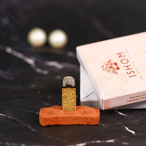 ISHOM Smudge Incense Bricks Combo Pack of 90
