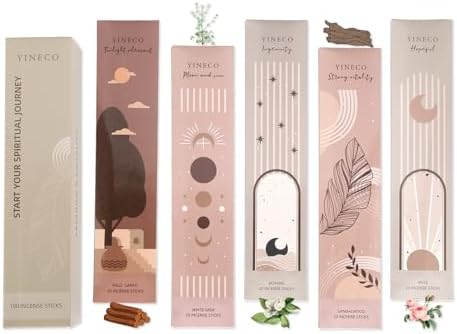 White Sage Sandalwood Incense Sticks Bundle - 100 Sticks Holder