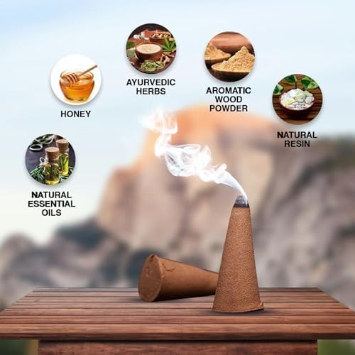 ARO VATIKA Vedic Palo Santo Incense Cones 120 in 12 Boxes