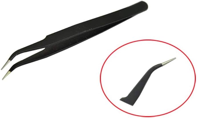 Backflow Cone Incense Tweezers - Stainless Steel Curved Pointed Tool for Lighting and Handling Incense