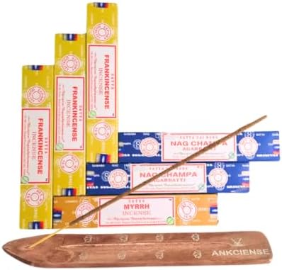 ANKCIENSE Incense Holder Pack of 3 with 90 Sticks 1