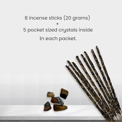 Soul Sticks Thick Vanilla Scented Incense Sticks with Healing Crystals