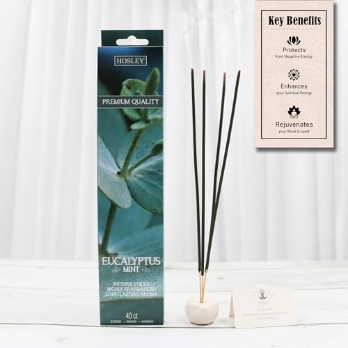 Hosley 120 Pack Incense Sticks Eucalyptus Mint