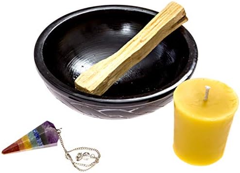 Chakra Energy Balance Kit with Crystal Pendulum and Palo Santo