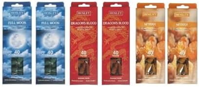 Hosley 240-Pack Assorted Incense Cones for Meditation and Aromatherapy