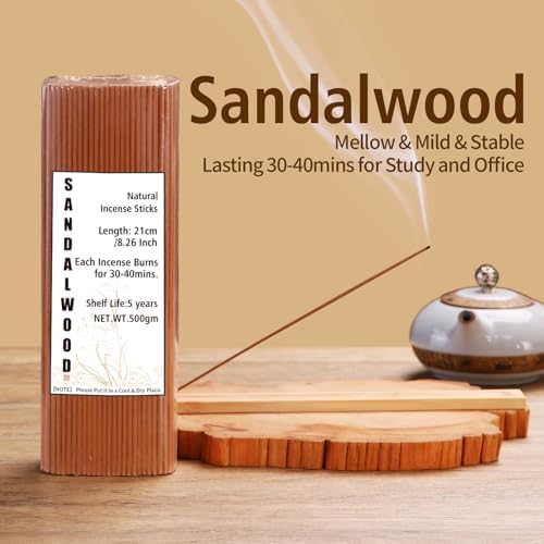 500pcs Incense Sticks with 2 Holders for Meditation and Relaxation