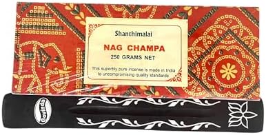 Govinda Shanthimalai Red Nag Champa 250 Grams and Holder