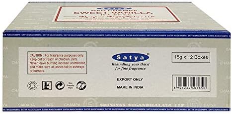 Trumiri Satya Sweet Vanilla Incense Sticks and Holder Bundle