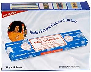 Satya Nag 40g Champa Incense 40 Sticks x 12 Packs