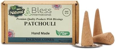 Bless International Patchouli Natural Incense Cones 10 Count