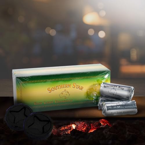 Southern Star Quick Lighting Incense Charcoal Tablets 45 Mins Burn Time 120 Tablets Large 35mm