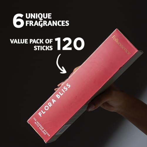 Folkculture Incense Sticks with Holder Set of 6 - Fall Scents