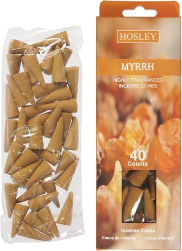 Hosley 240-Pack Assorted Incense Cones for Meditation and Aromatherapy