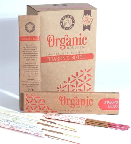 Song of India Organic Goodness Masala Incense - Dragons Blood 15g Box of 12