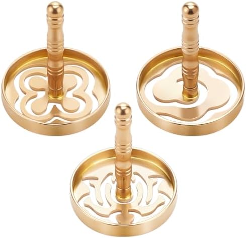 WEBEEDY 3 Pcs Brass Incense Pressing Tools