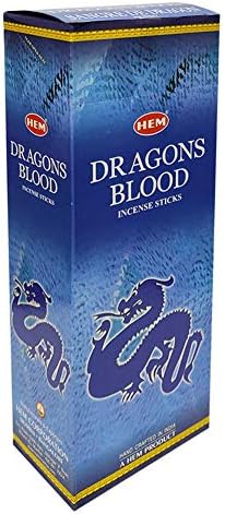 Dragons Blood Blue Incense Sticks and Holder Bundle