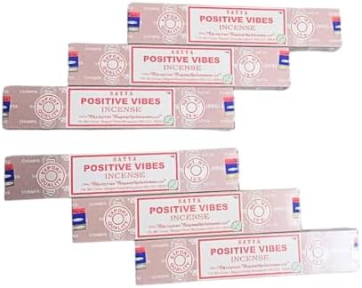 ANKCIENSE Incense Stick Holder with 6 Packs of Positive Vibes Incense