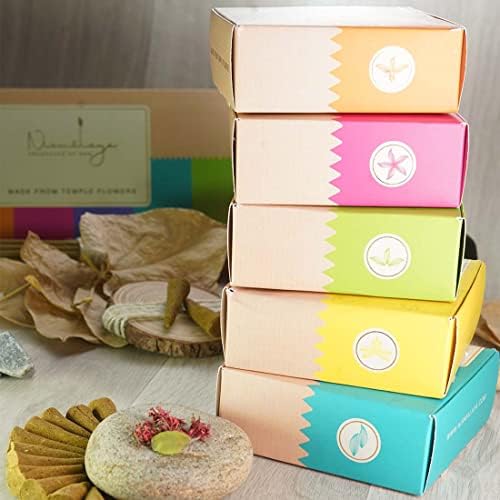 Jasmine Incense Cones - Organic Long-Lasting Pack of 40