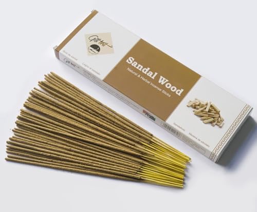 Giftbrit Sandalwood Incense Sticks 100 Pack with Holder