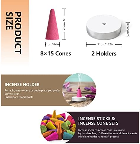 Strn Assorted Incense Cones Gift Set with Holders