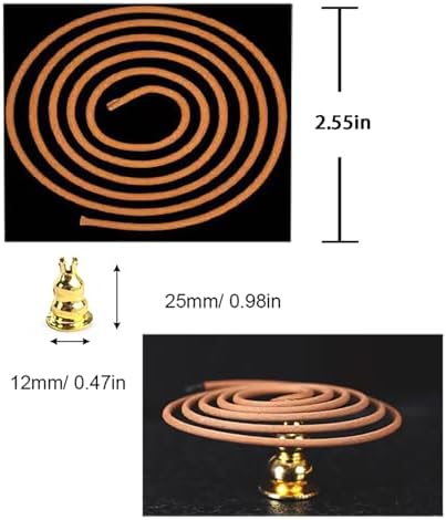 Lavender Coils Incense 48 PCS with Holder Burner