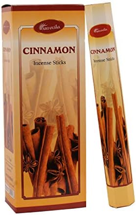 ARO VATIKA Cinnamon Hexa Incense Sticks Pack of 6