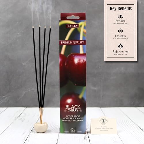 Hosley 120 Pack Incense Sticks Black Cherry